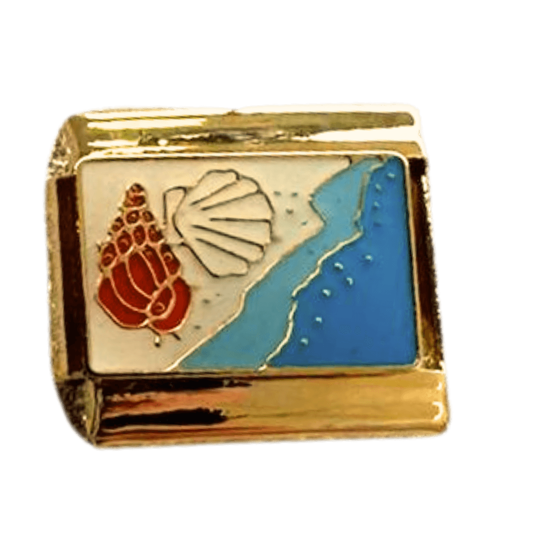 Shells in the Sand Gold - clubcupid