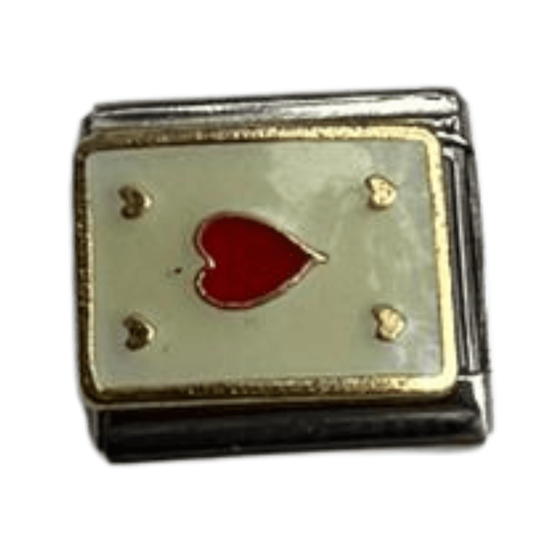 Red Heart Playing Card - clubcupid