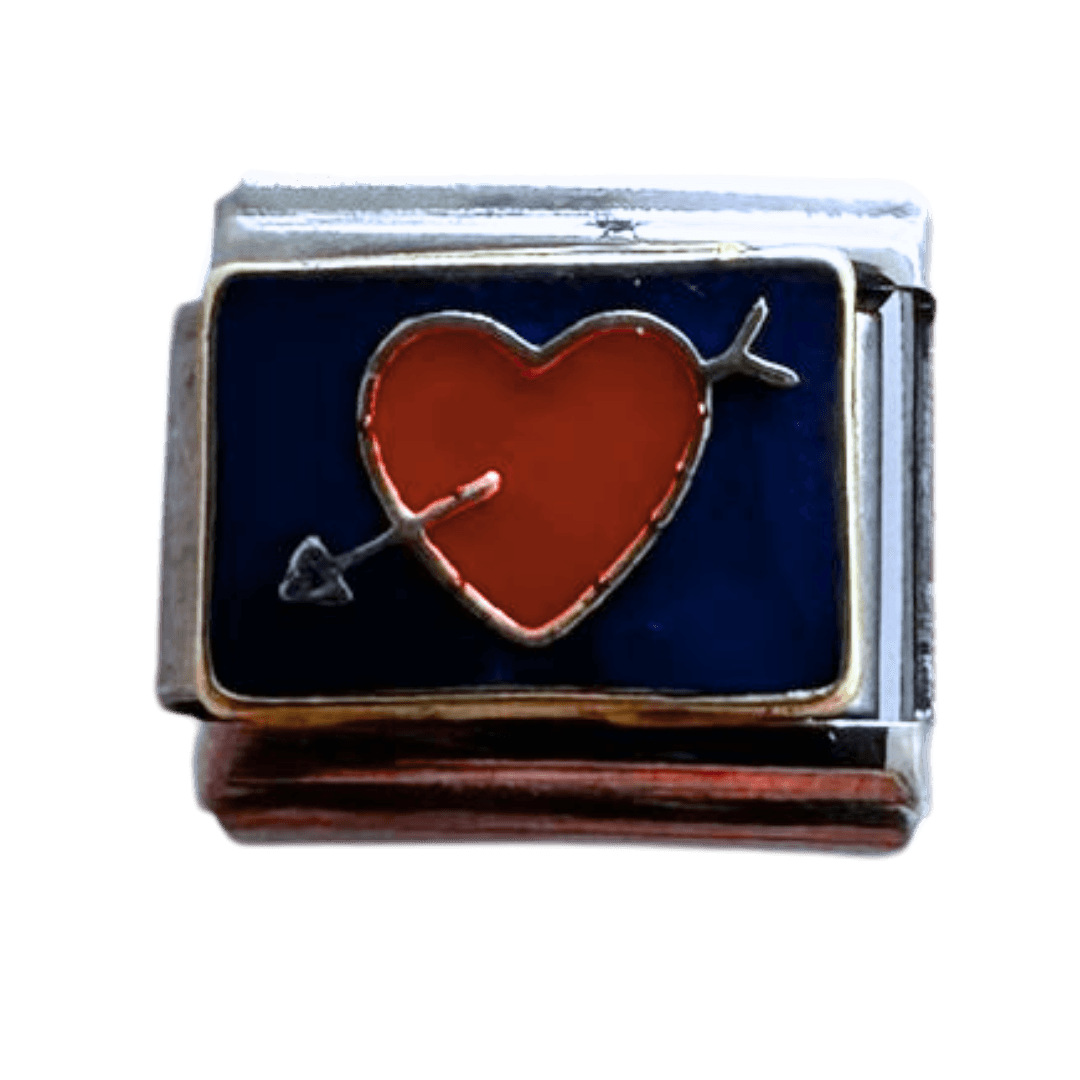 Arrow Heart Blue - clubcupid