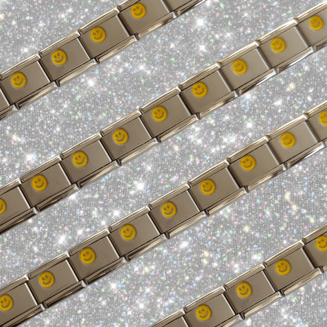 Yellow Smiley Starter Bracelet - clubcupid
