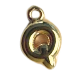 'Q' Alphabet Charm