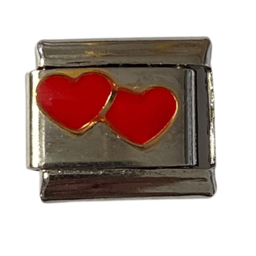 Double Red Hearts