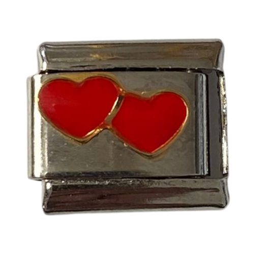 Double Red Hearts