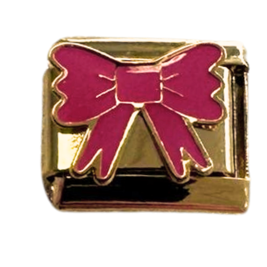 Pink Bow Gold