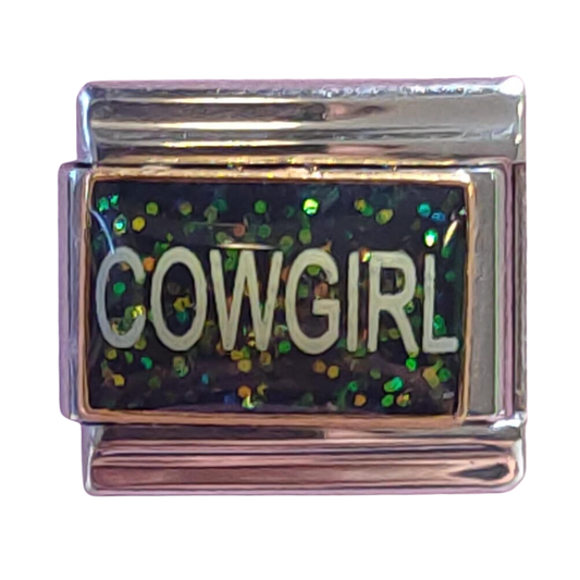 Cowgirl Black Glitter