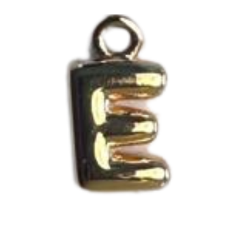 'E' Alphabet Charm
