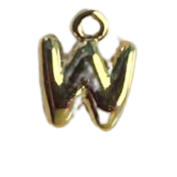 'W' Alphabet Charm